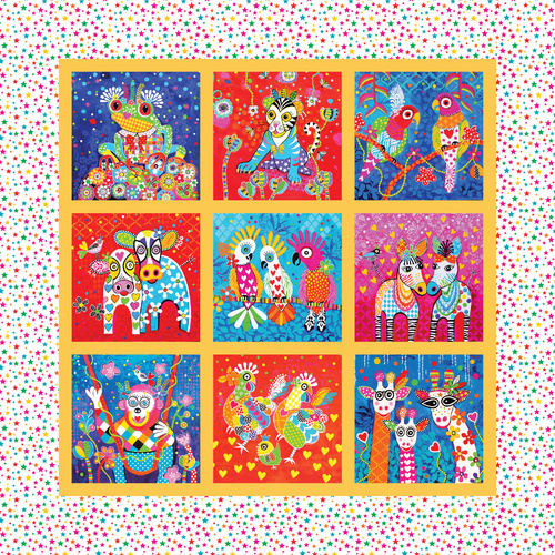 Devonstone | Smile Style Animal Patchwork Panel DV7328