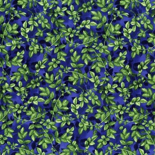 Fabric Remnant | Beverly Park Oakhurst Leaf Iris (62cm x 112cm)