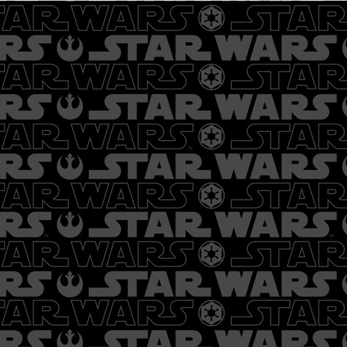 Fabric Remnant | Licensed Disney Star Wars Logos Words(65cm x 112cm)