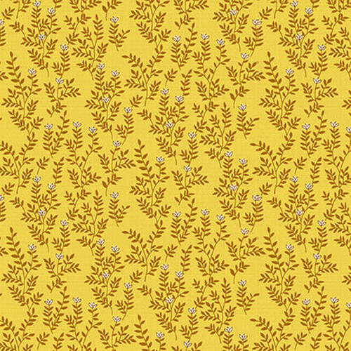 Fabric Remnant |Bloomin Poppies Leaf Vine (68cm x 112cm)