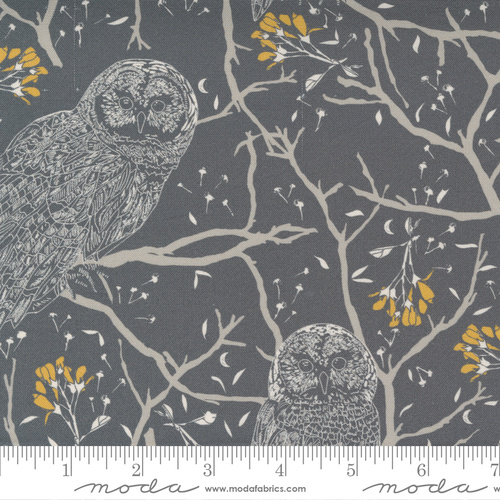 Fabric Remnant |Moda Through The Woods Woodland Owls (72cm x 112cm)