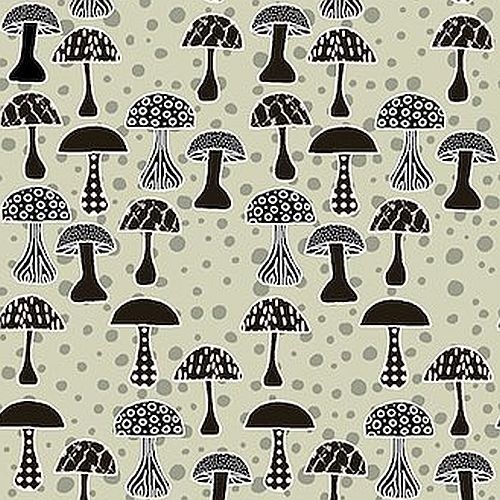 Fabric Remnant |Mushroom Toad Stools(58cm x 112cm)