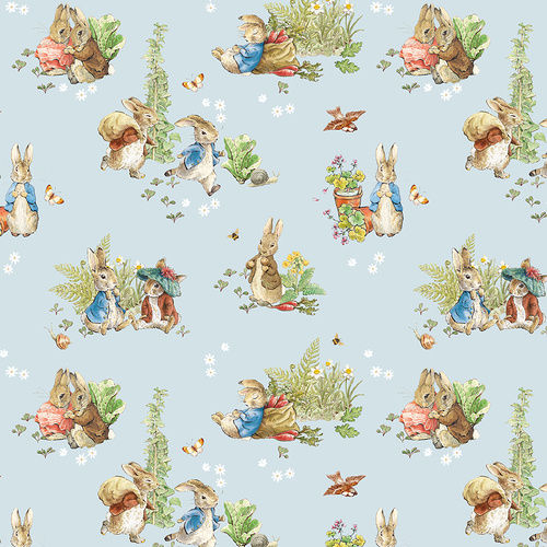 Riley Blake | Peter Rabbit & Benjamin Bunny Main C CD17250-BLUE