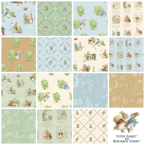 Riley Blake | Peter Rabbit & Benjamin Bunny 1/2 Metre Bundle