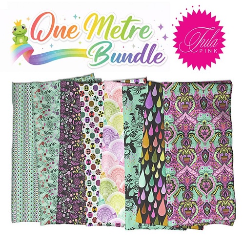 Tula Pink | Prince Charming Déjà Vu | 1 Metre Bundle (8 Fabrics)