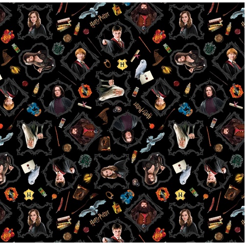 Benartex |Harry Potter | Magic Black 108" Wide Backing 15220W-12