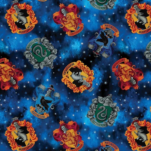 Benartex | Harry Potter | House Crests Blue | 15223-55