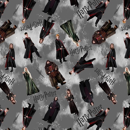 Benartex | Harry Potter | Characters Grey | 15217-11