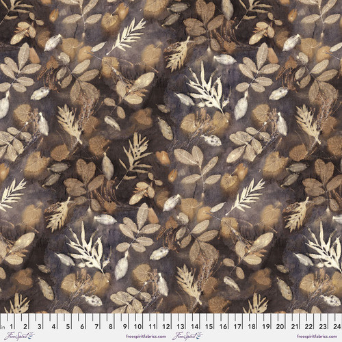 $6.95/Metre -FreeSpirit Into the Woods 2 Tonal Leaf Dance Jute 017