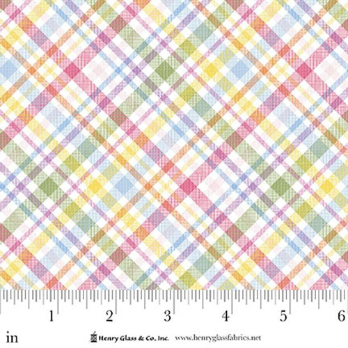 Henry Glass | Basket Full of Blessings | Pastel Plaid Multi 2139-22