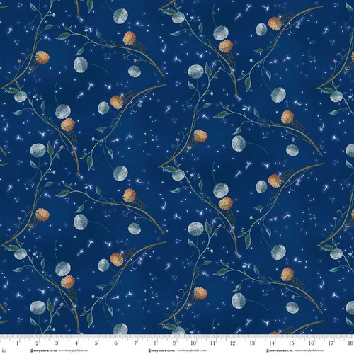 Henry Glass | Serenade | Dandelions Midnight Blue 2147-77