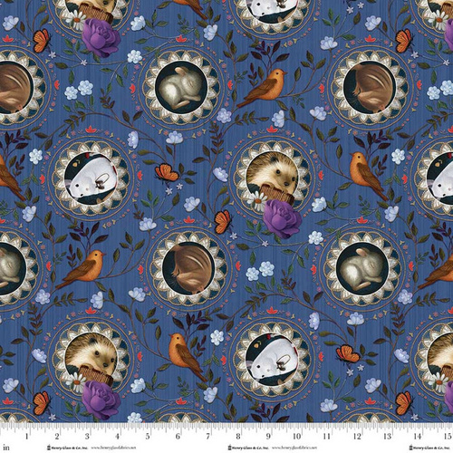 Henry Glass | Serenade | Animal Portraits Sapphire Blue 2152-75