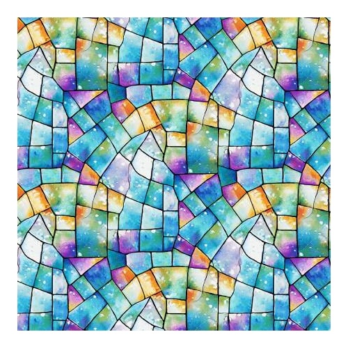 Henry Glass | Faith in Full Color | Stained Glass Turquoise 2185-75