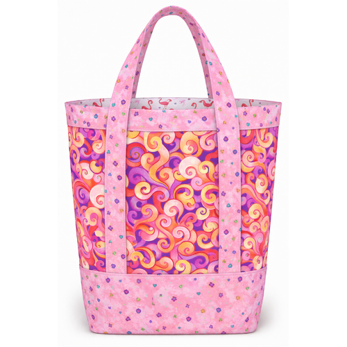 P & B Textiles | Pondside Pals | Swirls Grocery / Library / Carry Bag Kit 