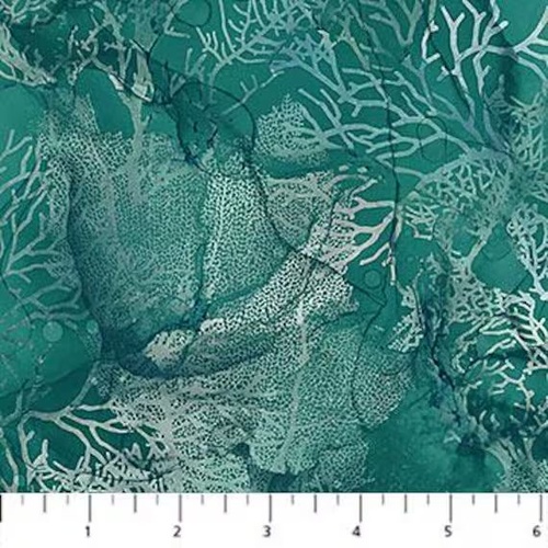 Super Sale | Northcott | Sea Breeze Coral Teal DP27100-66