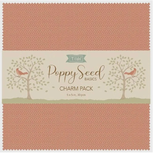 Tilda | Poppy Seed Basics | Charm Pack 5" Squares 300271