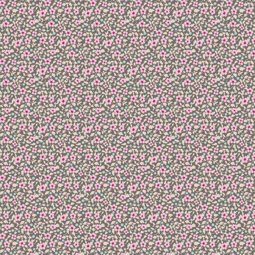 Tilda | Brie Basics | Grey Floral Fabric 130187