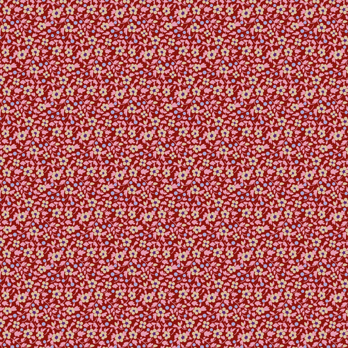 Tilda | Brie Basics | Red Floral Fabric 130149