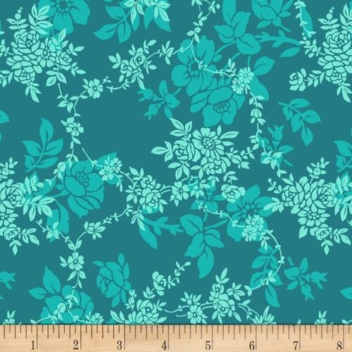 $9.95/M | Studioe E |Sweet Perfume Tonal Floral Peacock 4992 067