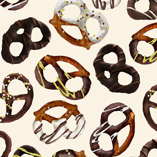 $9.95/M | Benartex  | Chocolicious Sweet Pretzels 9845-07