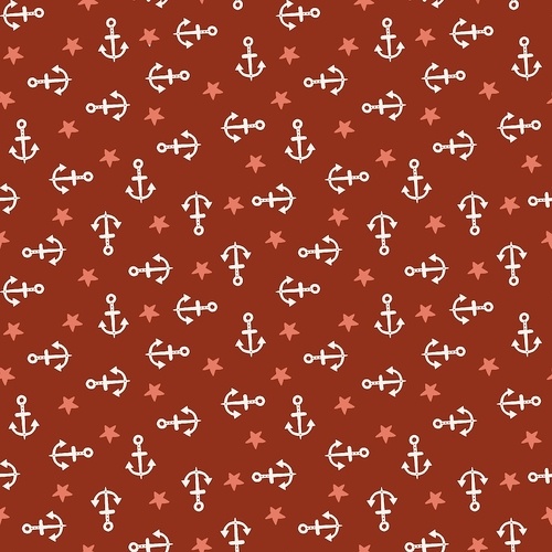 $9.95/M | Blank Quilting | Nautical Scattered Anchors BQ6689 088