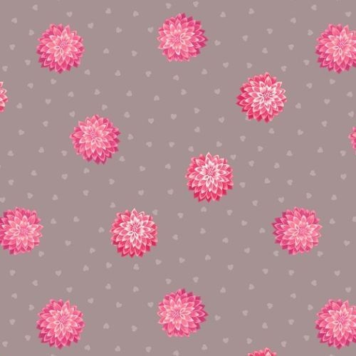 $9.95/M | Lewis Irene | Love Blooms Dahlia Floral Hearts LEA524 003