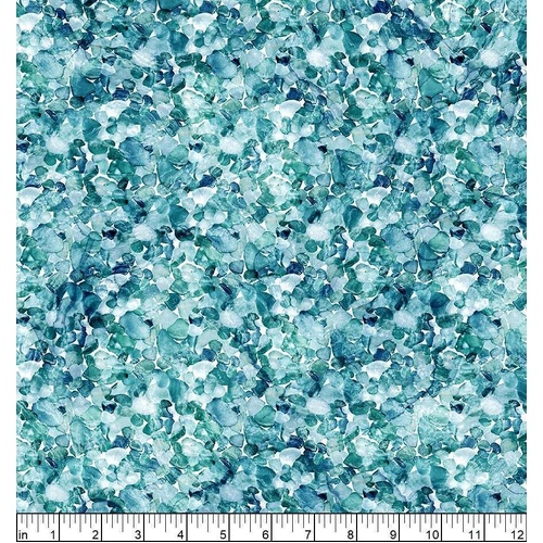 Fabric Remnant | Northcott | Sea Breeze Seaglass Teal (94cm x 112cm)