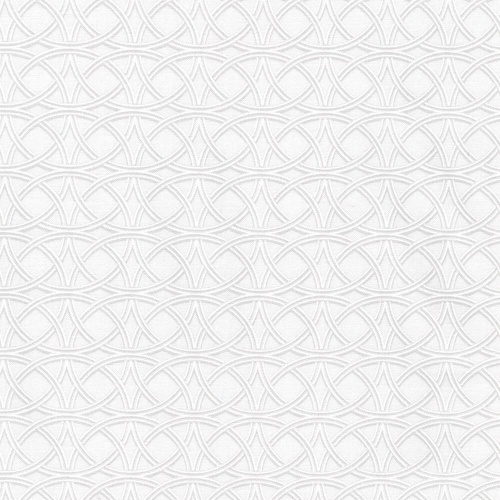 Fabric Remnant | Robert Kaufman | Alabaster Interlocking Circles  (85cm x 112cm)