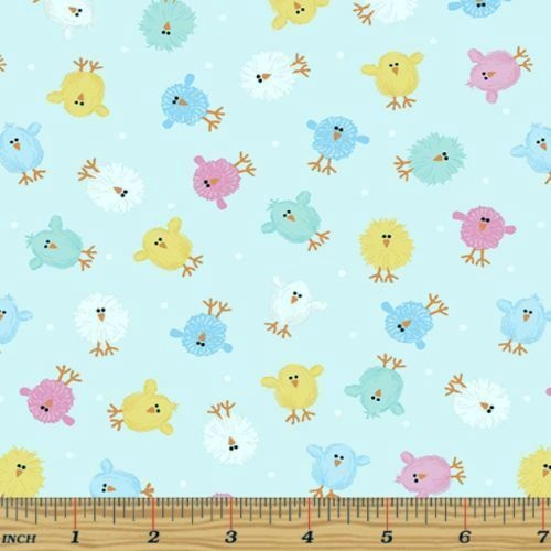 Fabric Remnant | 	 Some Bunny Loves You Chicks (75cm x 112cm)