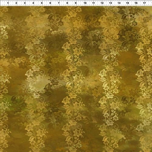 Fabric Remnant | Diaphanous Digital Enchanted Vines (73cm x 112cm)