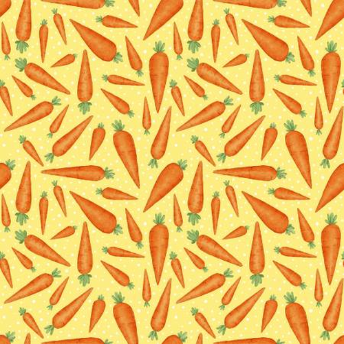 Fabric Remnant | Easter Fun Small Carrots Toss (67cm x 112cm)