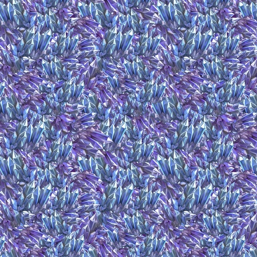 Clothworks | Unicorn Magic | Digital Crystals Periwinkle Y4712-85