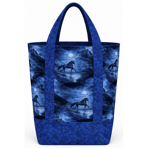 Clothworks | Unicorn Magic | Grocery Library Bag Kit Blue