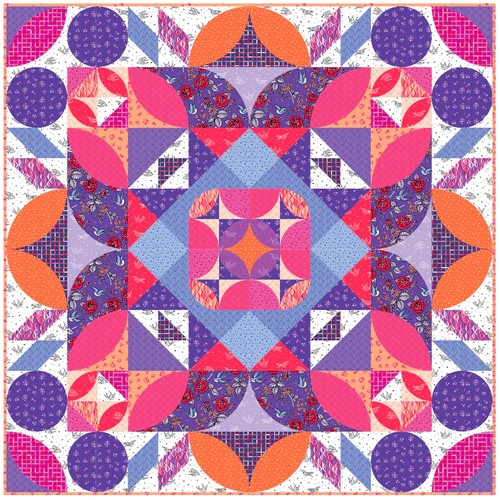 Andover Libs Elliott | Perfect Day | Bloem Quilt Kit 64" x 64" 