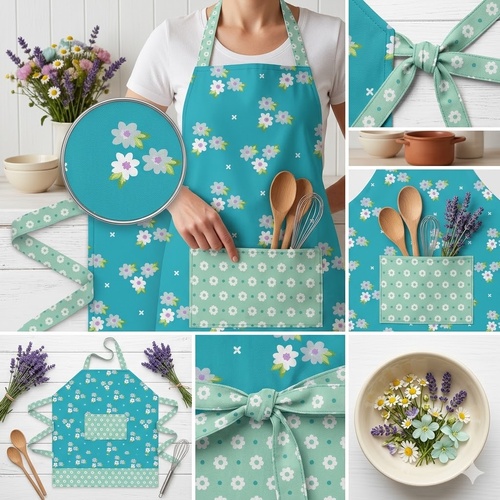 Moda | Laguna Sunrise | Floral Apron Fabric Kit #2