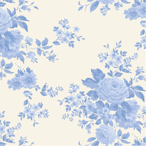 Tilda | Something Blue | Carol Pale Blue Cream 100664