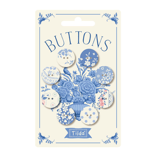 Tilda | Something Blue | Fabric Buttons Light 400076