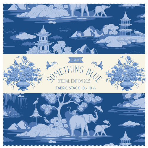 Tilda | Something Blue | Fabric Stack 10" Squares 300268