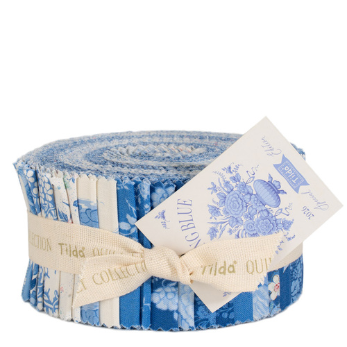 Tilda | Something Blue | Fabric Jelly Roll 2.5" Strips 300269