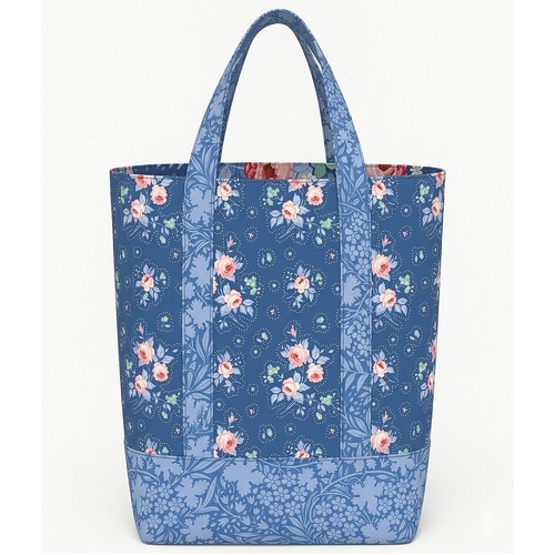 Tilda | Something Blue | Floral Grocery / Library Bag Kit #1