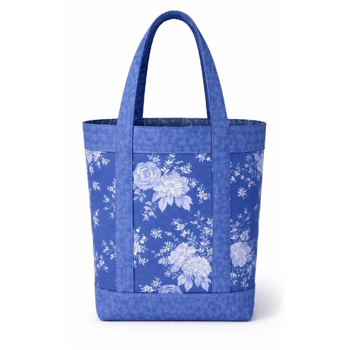 Tilda | Something Blue | Floral Grocery / Library Bag Kit #3