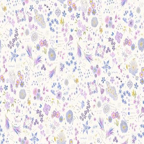 Moda | Delphinium | Snowdrop Floral Fabric 24659 11