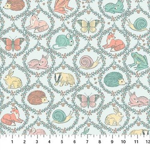 Super Sale |  Festive Fauna Guest List Animal Cameos Blue 90475-40