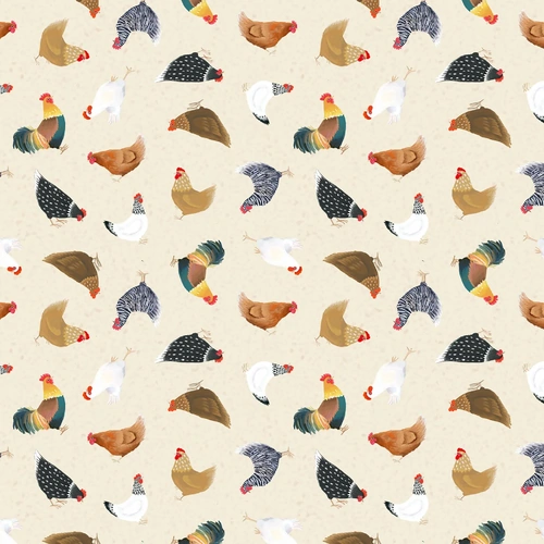 Super Sale | Simple Life Digital Chickens Light Butter Y4332-58 