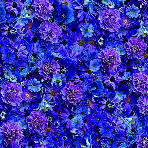 Super Sale | Hand Picked Forget Me Not Deep Sea Dark Blue MASD10318-B 