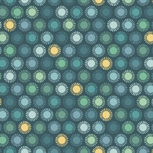 Super Sale | Wild Side Sun Circles Teal MAS10704-Q 