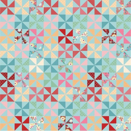 Super Sale | Hopscotch and Freckles Pinwheels Blue HF21908 