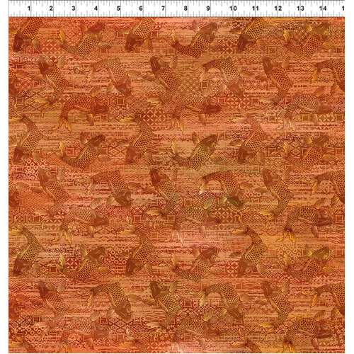 Super Sale | Jason Yenter | Oriental Gardens Orange Koi 5OG-1 