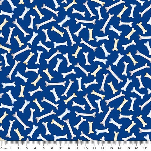 Fabric Remnant |Think Pawsitive Dog Bones  | 60cm x 112cm