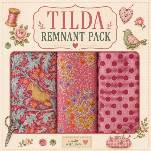 Fabric Remnant Pack | Tilda 3 Designs - 1 ONLY